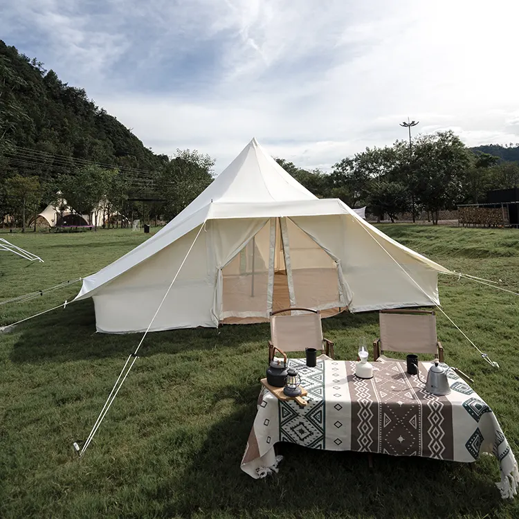 Pintu ganda outdoor oxford cloth camping tenda