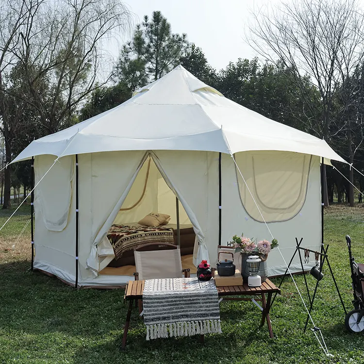 Oxford Cloth Indian Yurt Tent untuk Berkemah